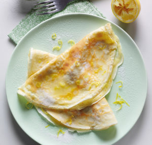 Shrove Tuesday lemon pancakes