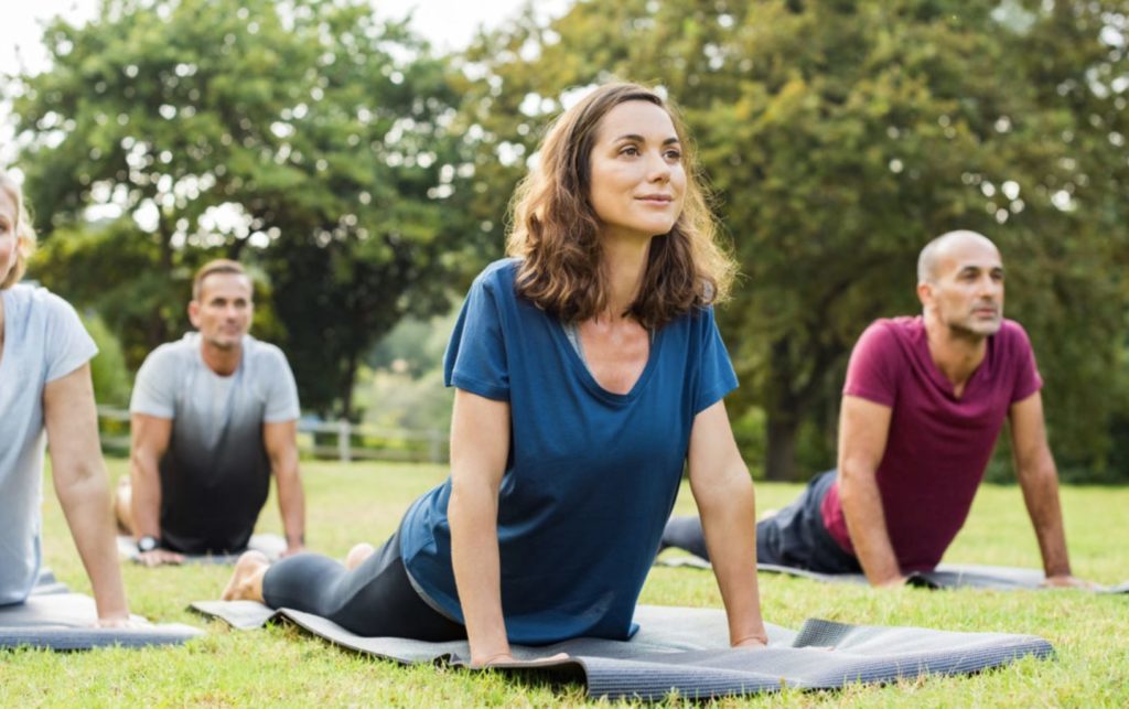 Yoga in the park Pic: Istockphoto
