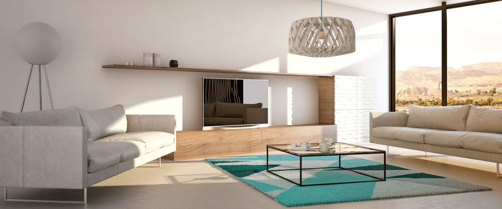 Create the illustion of space by decluttering and altering the position of sofas Pic: Istockphoto