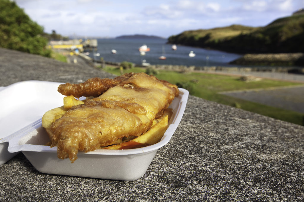 "Crispy, battered fish with chips and ketchup. Photographed at Tarbert on the Isle of Harris in the Outer Hebrides, Scotland.Other photos taken in the Outer Hebrides:"
