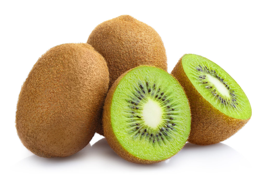 Delicious ripe kiwi fruits