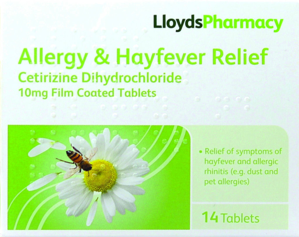 Lloyds Allergy Cetrizine tablets