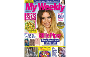 Cover of My Weekly latest issue September 1 with Billie Piper and super salads