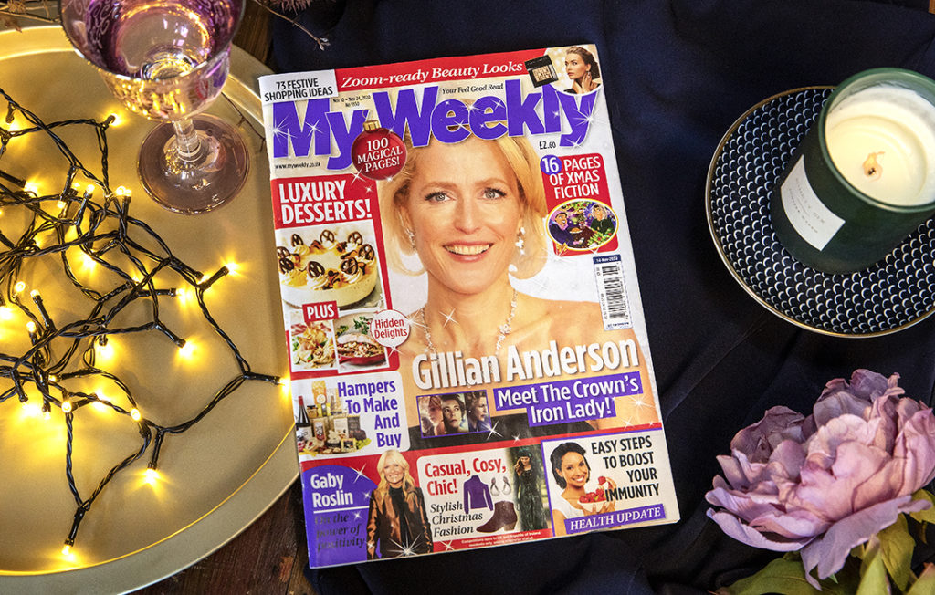 My Weekly bumper issue with Gillian Anderson and luxury desserts