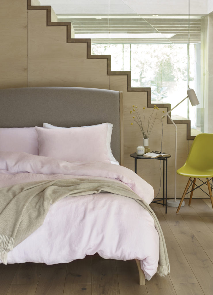  Linen bedding in Soft Pink, from £40, scooms.