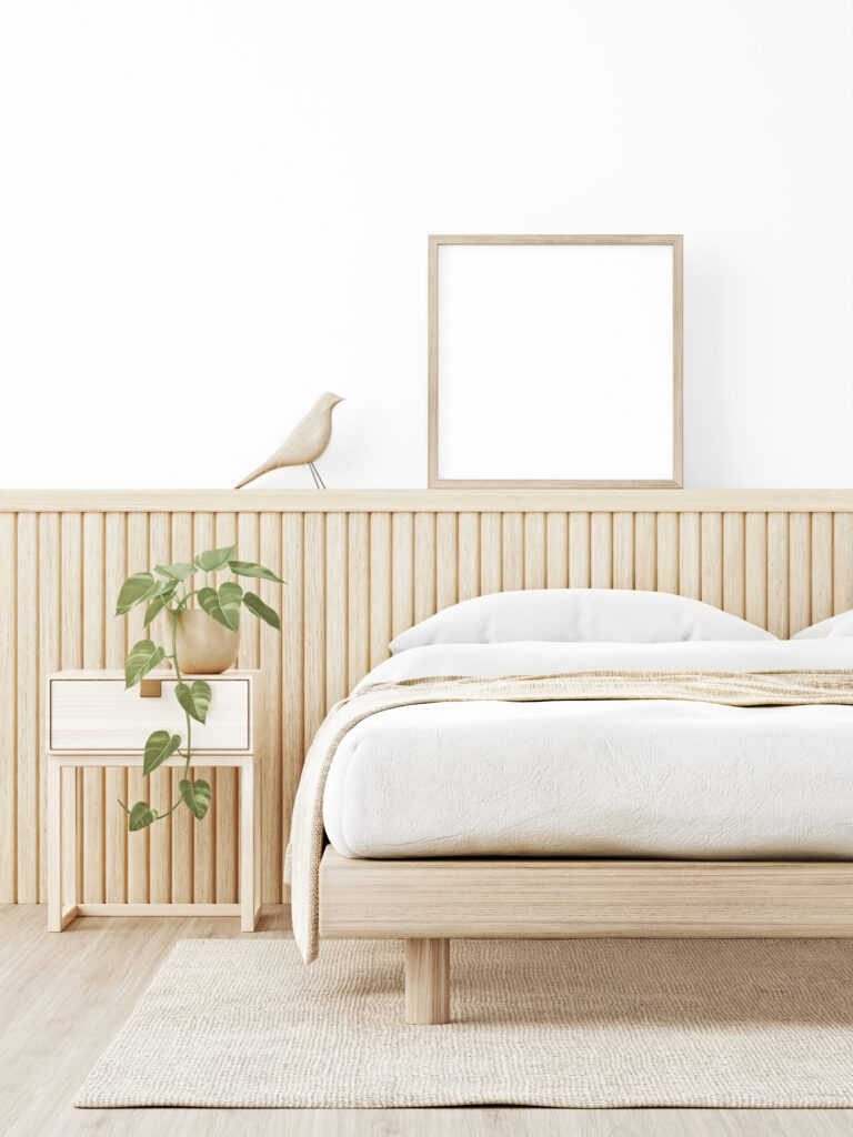 Bedroom in Japandi Style Pic: Shutterstock